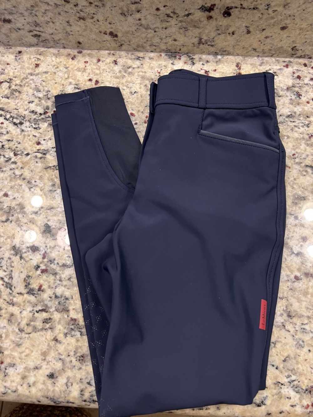 Women’s Navy Lemieux knee patch breeches